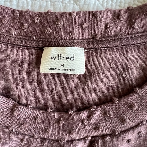 Wilfred swiss dot short sleeve tunic with textured weave (Sz M) - Picture 3 of 3